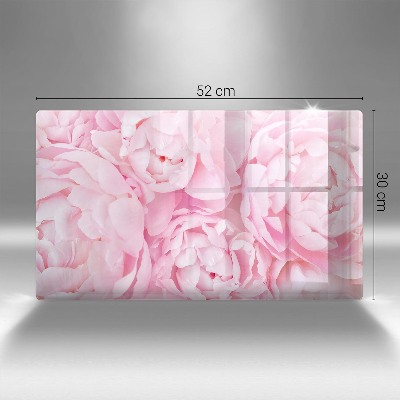 Dessous de bougie rectangulaire Pivoines délicates