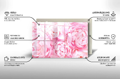 Dessous de bougie rectangulaire Pivoines délicates