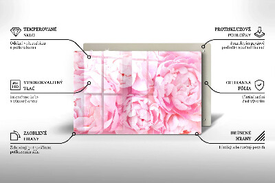 Dessous de bougie rectangulaire Pivoines délicates