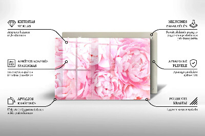 Dessous de bougie rectangulaire Pivoines délicates