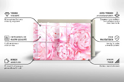 Dessous de bougie rectangulaire Pivoines délicates