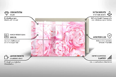 Dessous de bougie rectangulaire Pivoines délicates