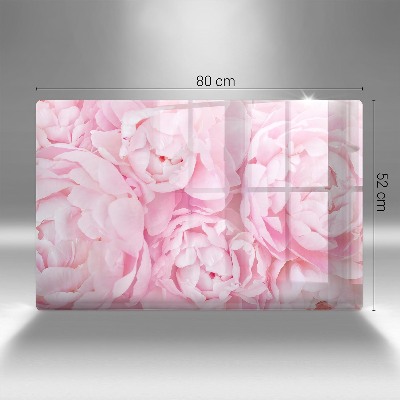 Dessous de bougie rectangulaire Pivoines délicates