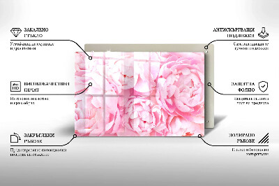 Dessous de bougie rectangulaire Pivoines délicates