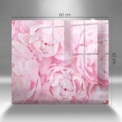 Dessous de bougie rectangulaire Pivoines délicates