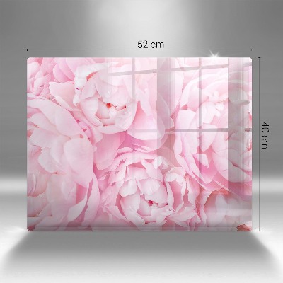 Dessous de bougie rectangulaire Pivoines délicates