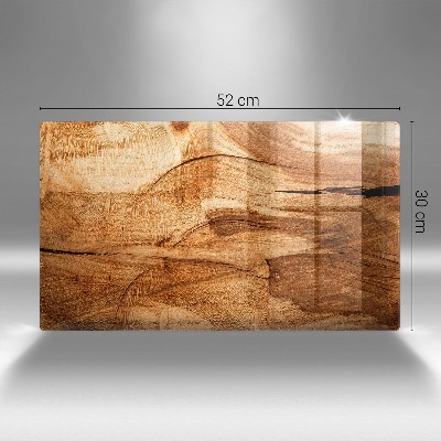 Dessous de bougie rectangulaire Texture de planche de bois