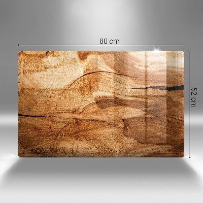 Dessous de bougie rectangulaire Texture de planche de bois