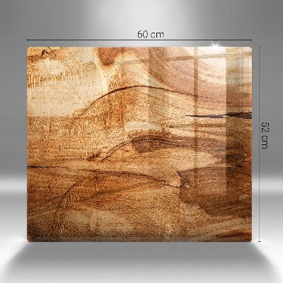 Dessous de bougie rectangulaire Texture de planche de bois