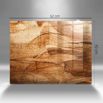 Dessous de bougie rectangulaire Texture de planche de bois