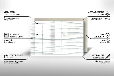 Dessous de bougie rectangulaire Structure moderne