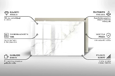 Dessous de bougie rectangulaire Fond de pierre de marbre