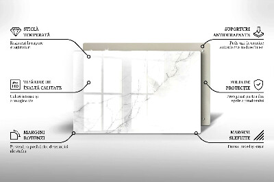 Dessous de bougie rectangulaire Fond de pierre de marbre