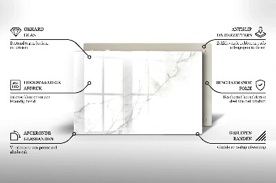 Dessous de bougie rectangulaire Fond de pierre de marbre