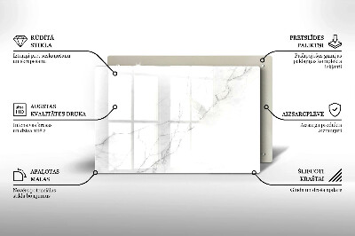 Dessous de bougie rectangulaire Fond de pierre de marbre