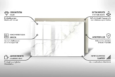 Dessous de bougie rectangulaire Fond de pierre de marbre