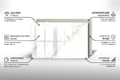 Dessous de bougie rectangulaire Fond de pierre de marbre