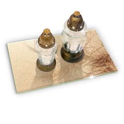 Dessous de bougie rectangulaire Sable