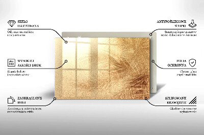 Dessous de bougie rectangulaire Sable