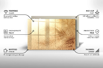 Dessous de bougie rectangulaire Sable