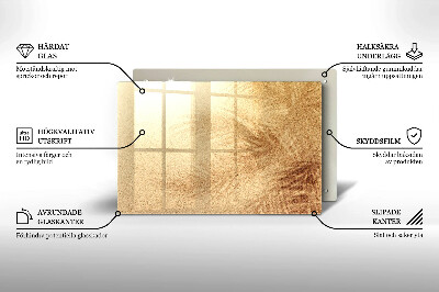 Dessous de bougie rectangulaire Sable