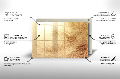 Dessous de bougie rectangulaire Sable