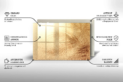 Dessous de bougie rectangulaire Sable