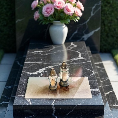 Dessous de bougie rectangulaire Sable