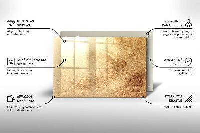 Dessous de bougie rectangulaire Sable