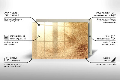 Dessous de bougie rectangulaire Sable