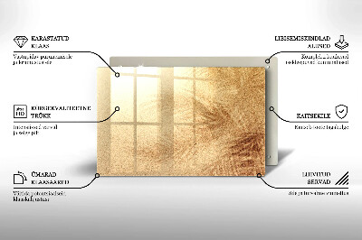 Dessous de bougie rectangulaire Sable