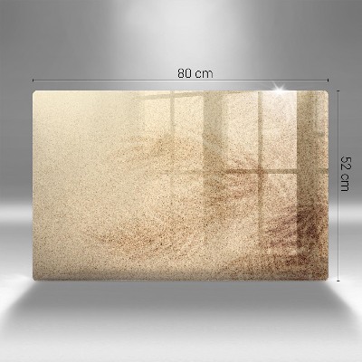 Dessous de bougie rectangulaire Sable