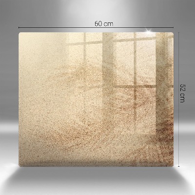 Dessous de bougie rectangulaire Sable