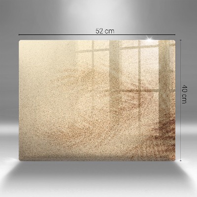 Dessous de bougie rectangulaire Sable