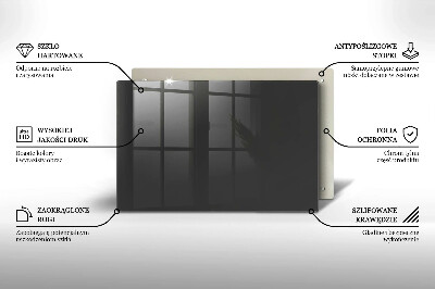 Dessous de bougie rectangulaire Couleur grise