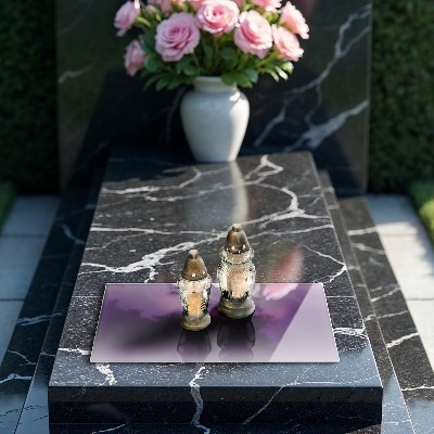 Dessous de bougie rectangulaire Violet