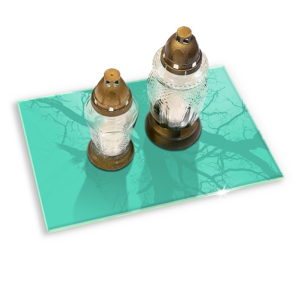 Dessous de bougie rectangulaire Couleur verte