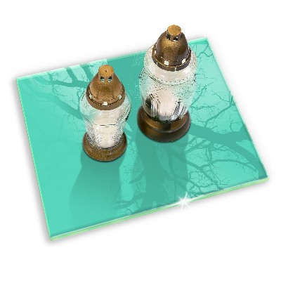 Dessous de bougie rectangulaire Couleur verte