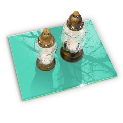 Dessous de bougie rectangulaire Couleur verte