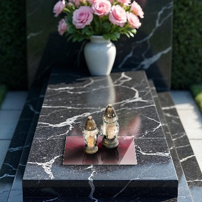 Dessous de bougie rectangulaire Couleur bordeaux