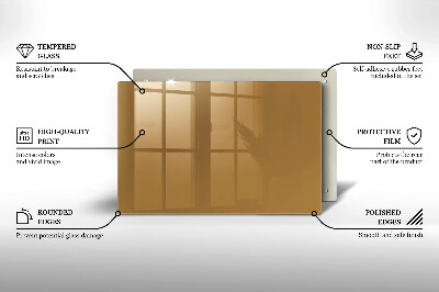 Dessous de bougie rectangulaire Couleur beige