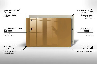 Dessous de bougie rectangulaire Couleur beige