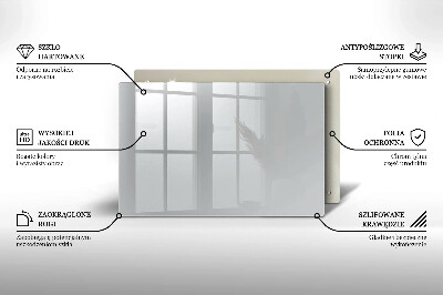 Dessous de bougie rectangulaire Couleur grise