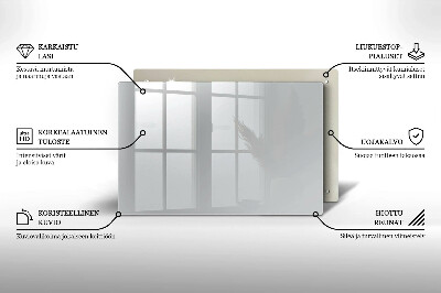 Dessous de bougie rectangulaire Couleur grise