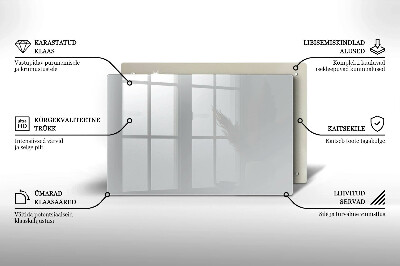 Dessous de bougie rectangulaire Couleur grise