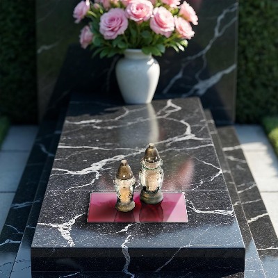 Dessous de bougie rectangulaire Couleur rose