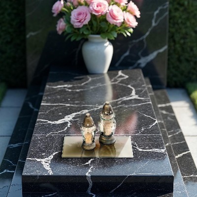 Dessous de bougie rectangulaire Couleur beige