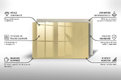 Dessous de bougie rectangulaire Couleur beige