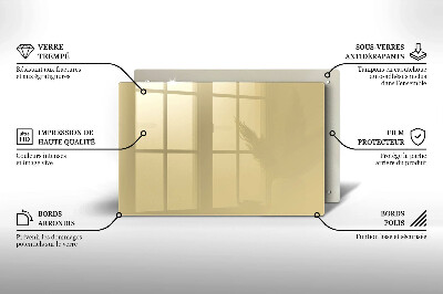 Dessous de bougie rectangulaire Couleur beige