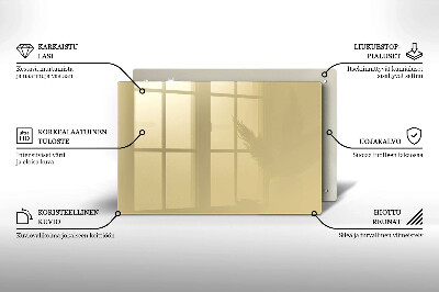 Dessous de bougie rectangulaire Couleur beige